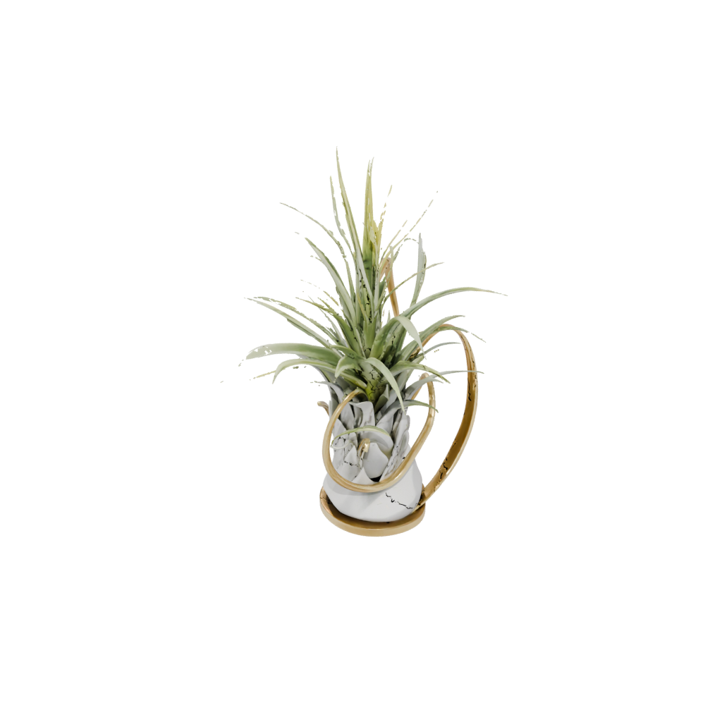 Gold Organic Air-Plant Holder — home decor 3D print model, STL