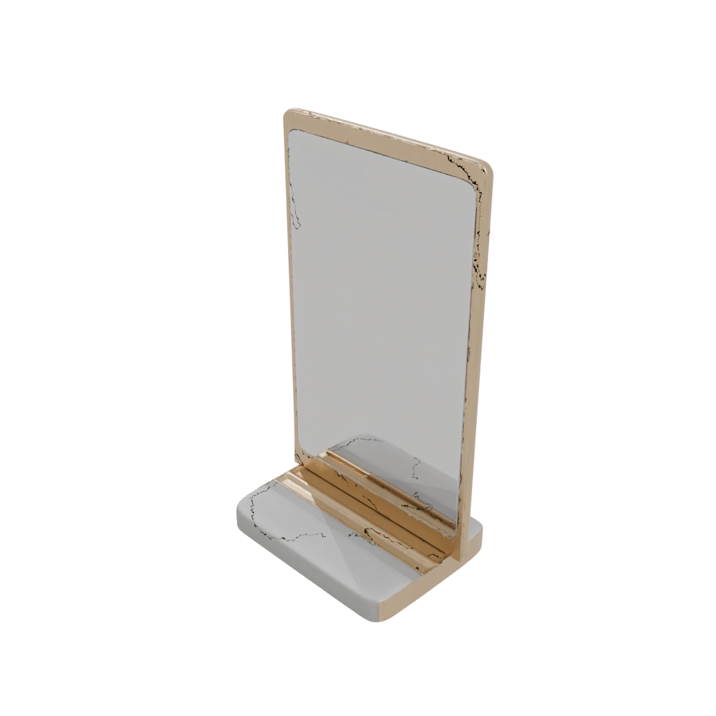 Gold Rustic Card Holder Stand — home decor 3D print model, STL