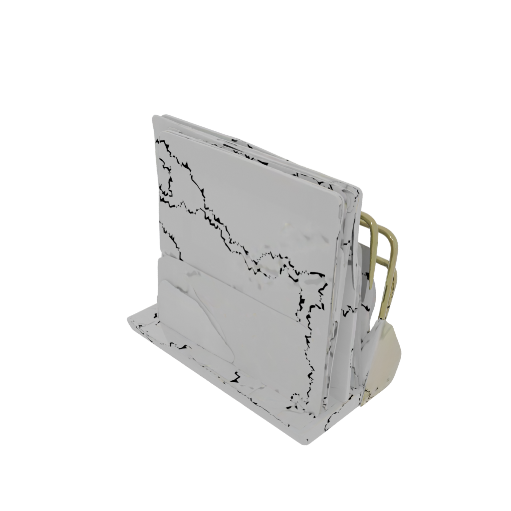 Gold Rustic Letter Rack — home decor 3D print model, STL