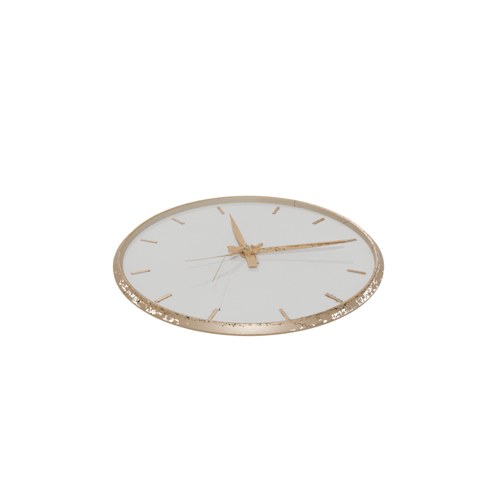 Gold Rustic Minimalist Clock Surround — home decor 3D print model, STL