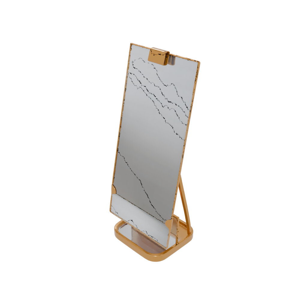 Gold Rustic Minimalist Photo Stand — home decor 3D print model, STL