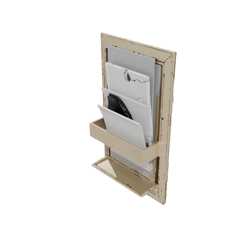 Gold Rustic Wall-Mounted Organizer — home decor 3D print model, STL