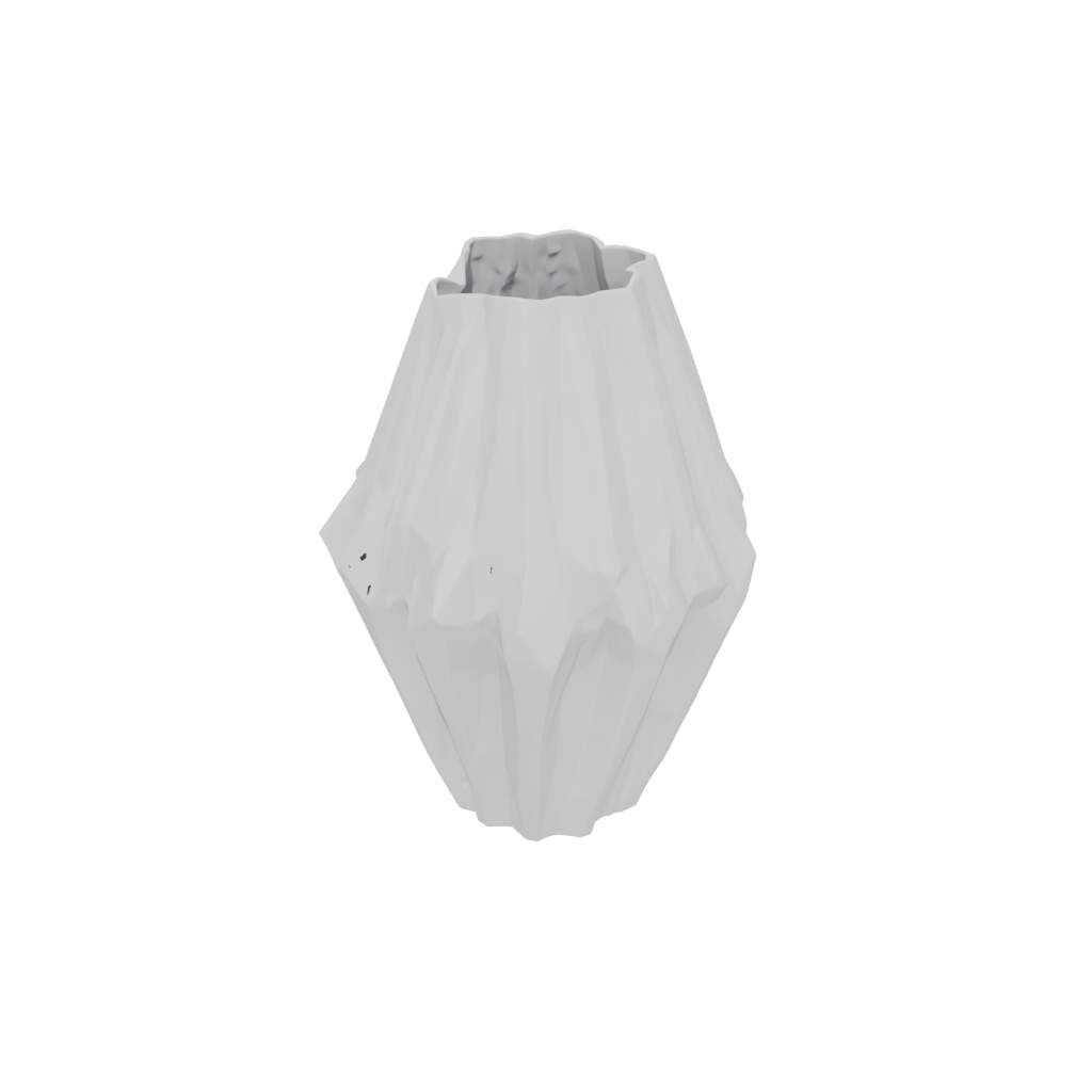 Holiday Deco Geometric Faceted Vase — home decor 3D print model, STL