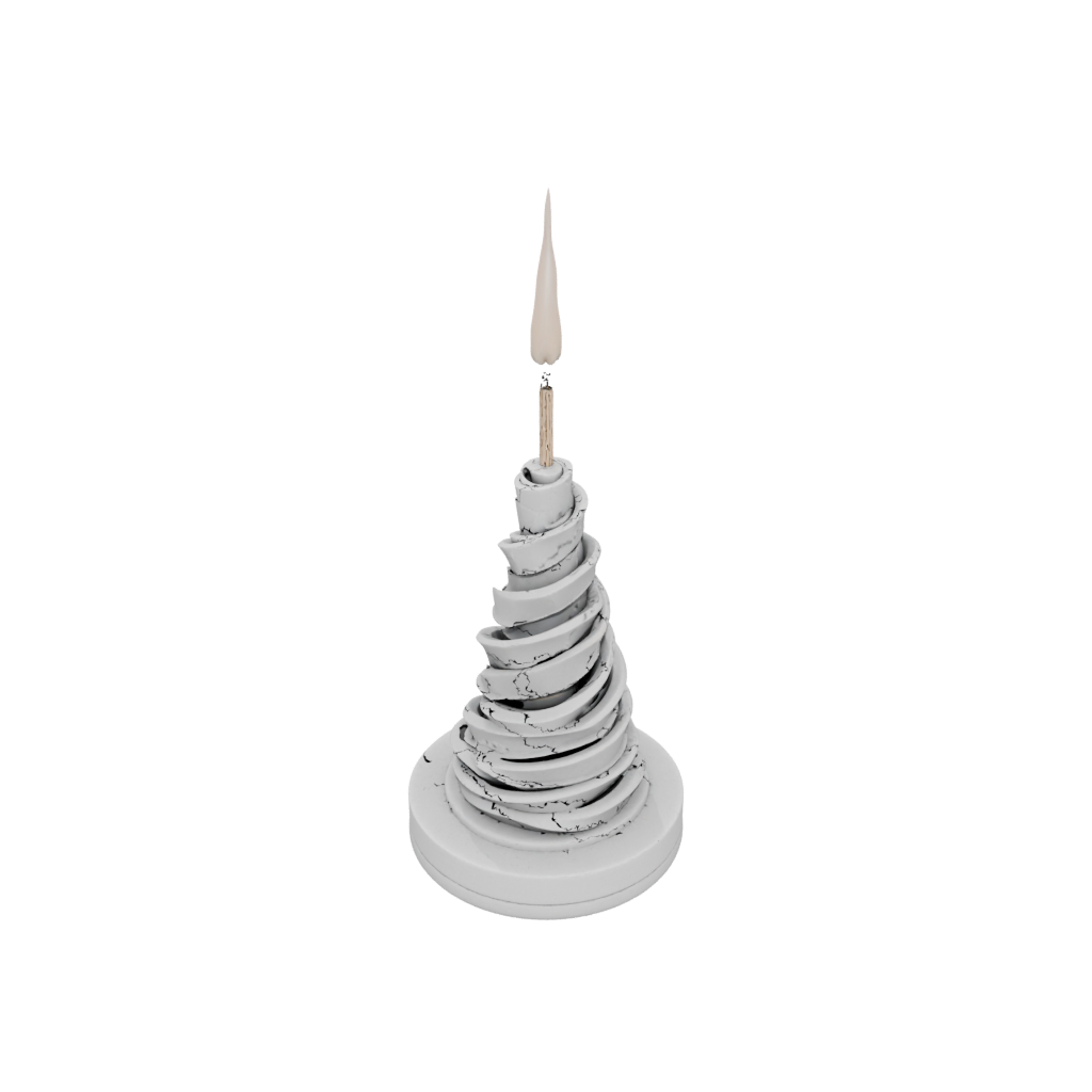 Holiday Deco Incense Holder Spiral — home decor 3D print model, STL