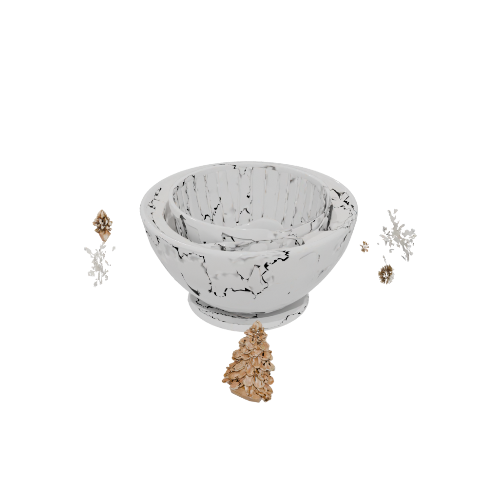 Holiday Deco Key Bowl — home decor 3D print model, STL
