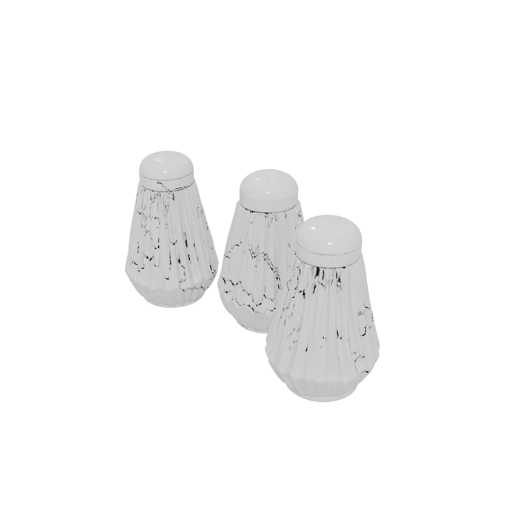 Holiday Deco Salt And Pepper Cellar Pair — home decor 3D print model, STL