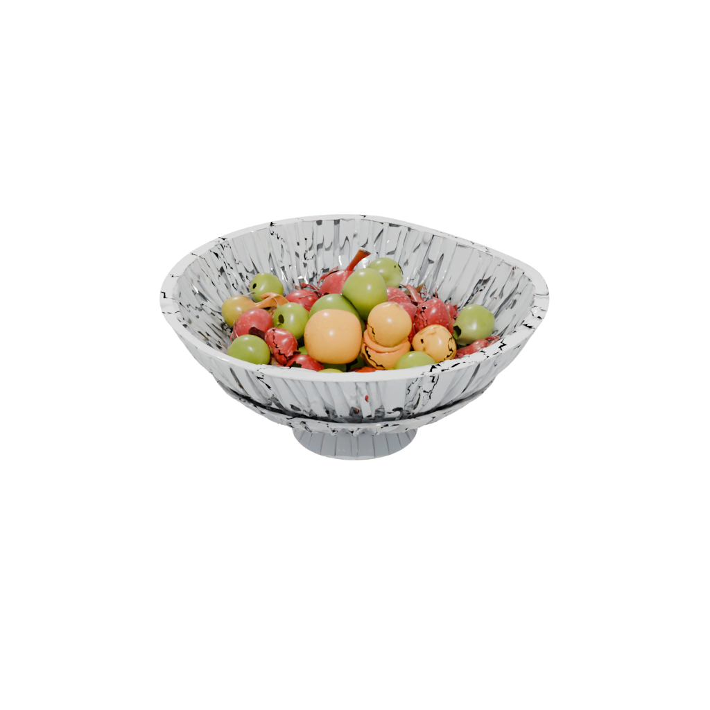 Holiday Deco Sculptural Fruit Bowl — home decor 3D print model, STL