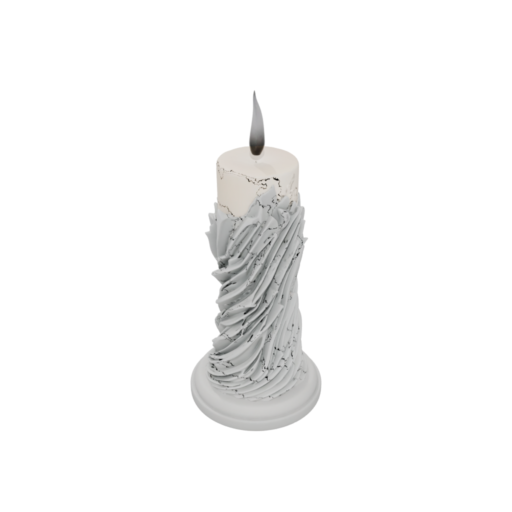 Holiday Deco Spiral Candle Holder — home decor 3D print model, STL