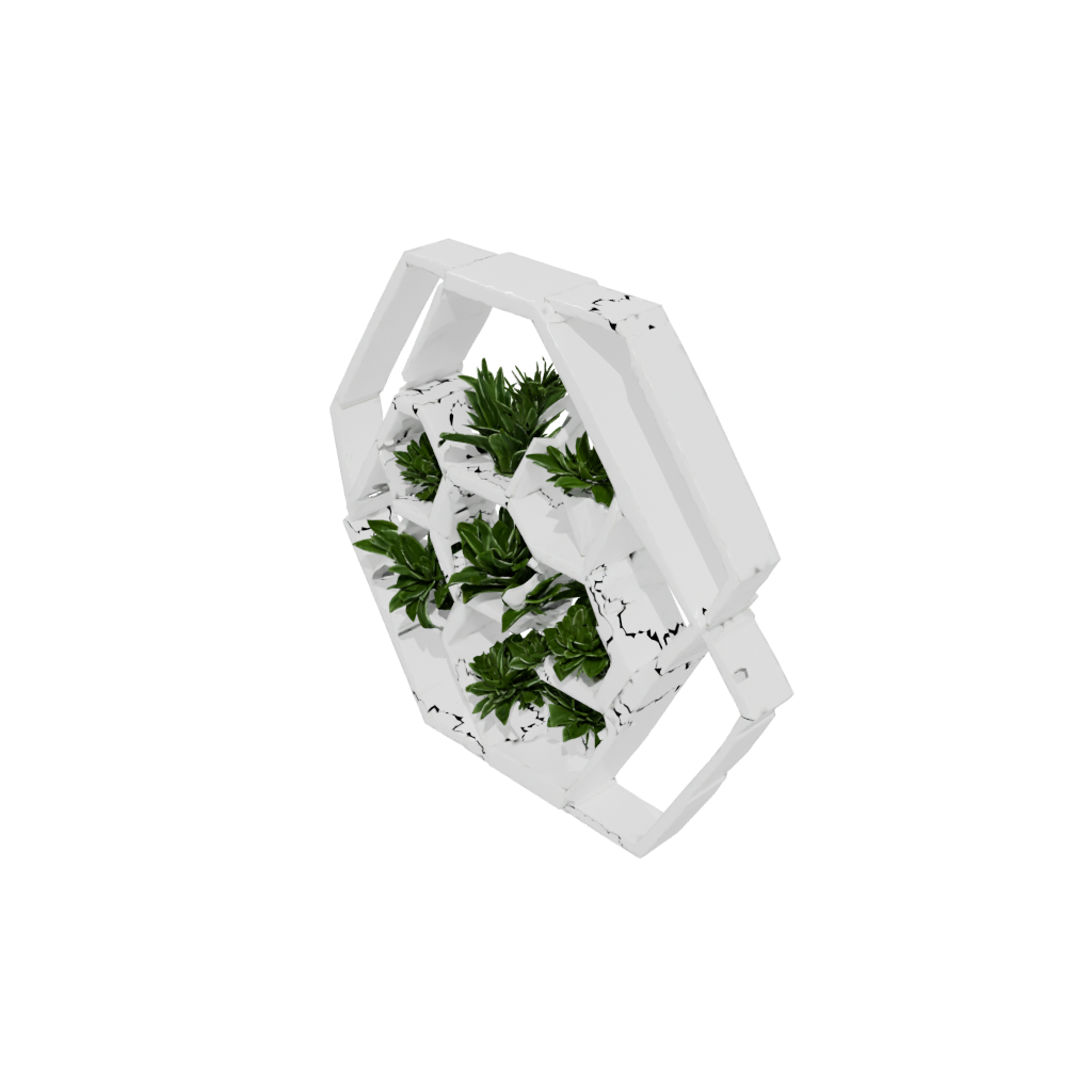 Holiday Geometric Hexagon Wall Planter