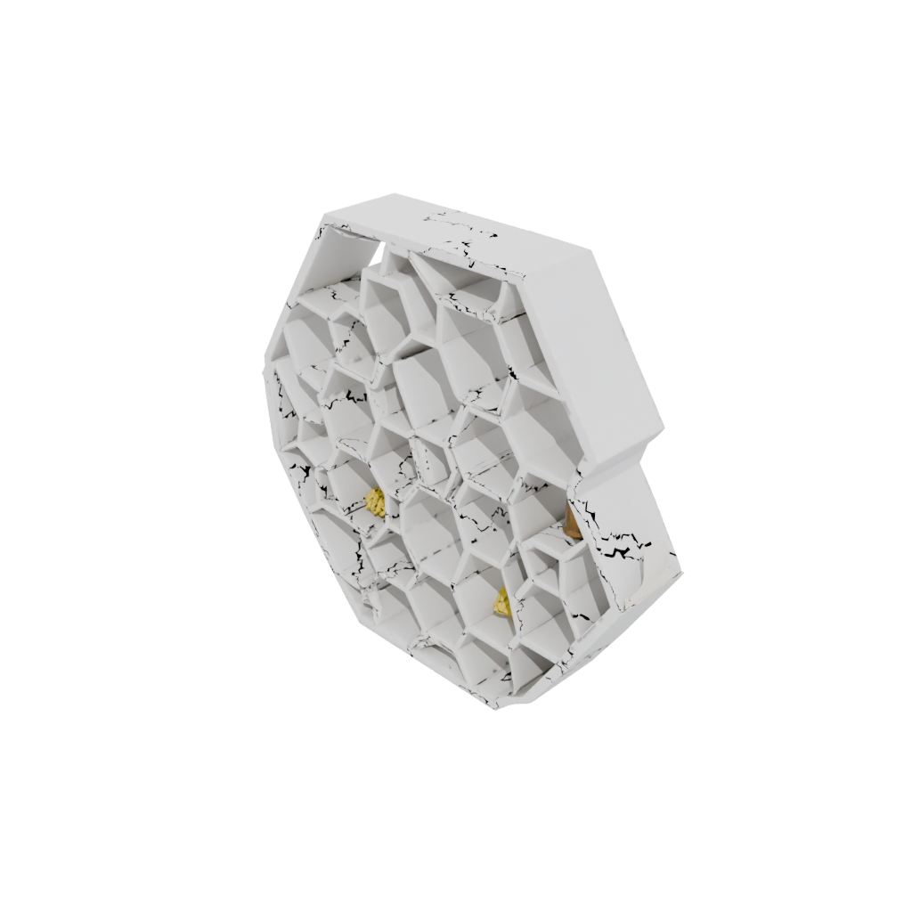 Holiday Geometric Honeycomb Shelf Module