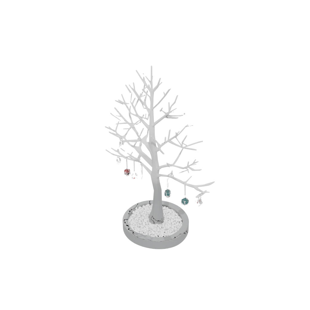 Holiday Geometric Jewelry Tree Stand