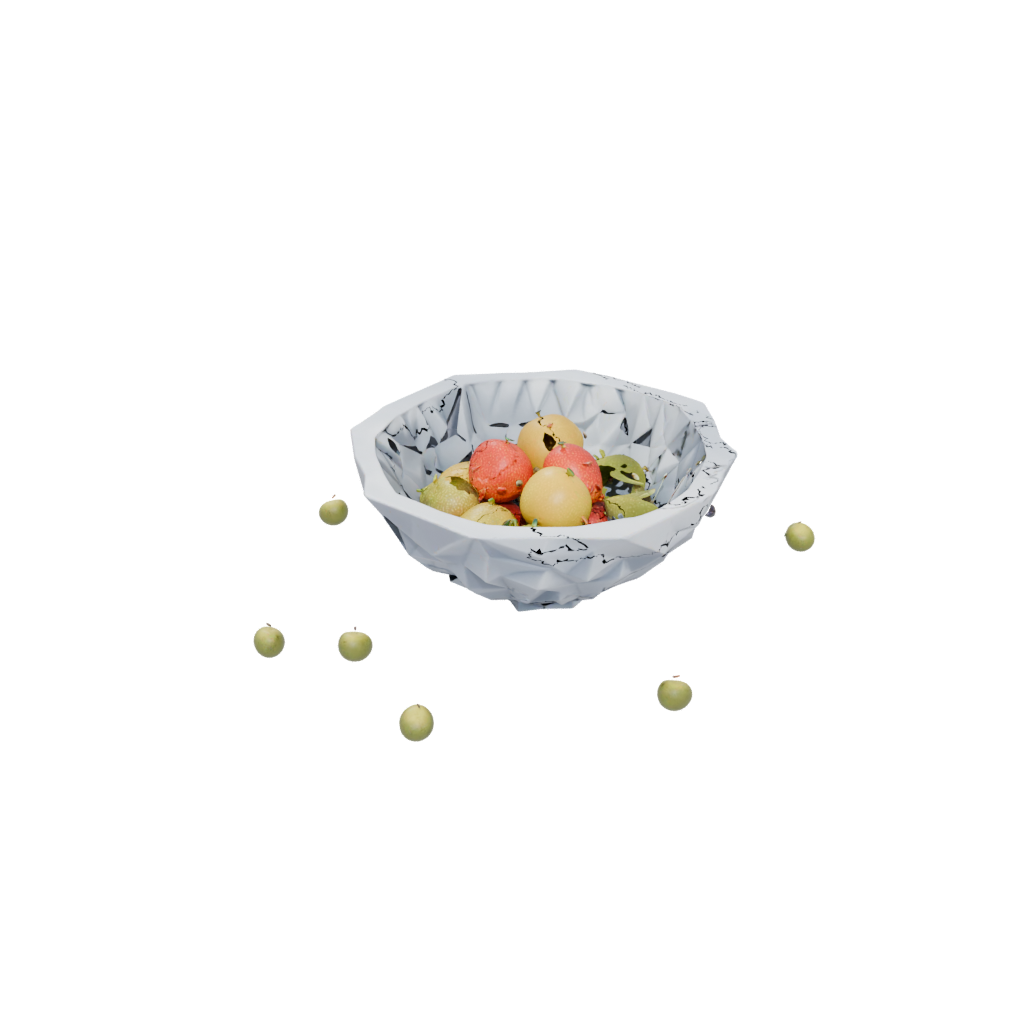 Holiday Geometric Sculptural Fruit Bowl