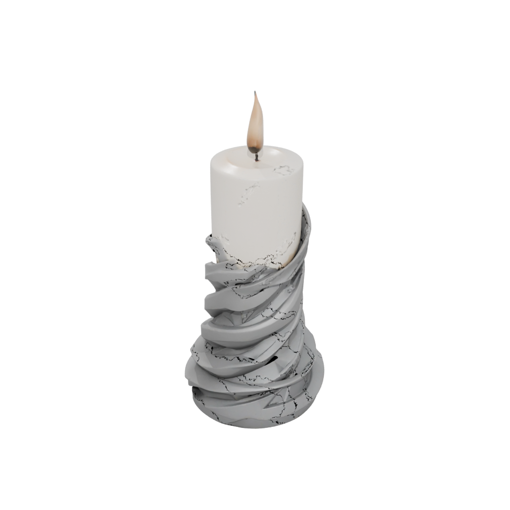 Holiday Geometric Spiral Candle Holder