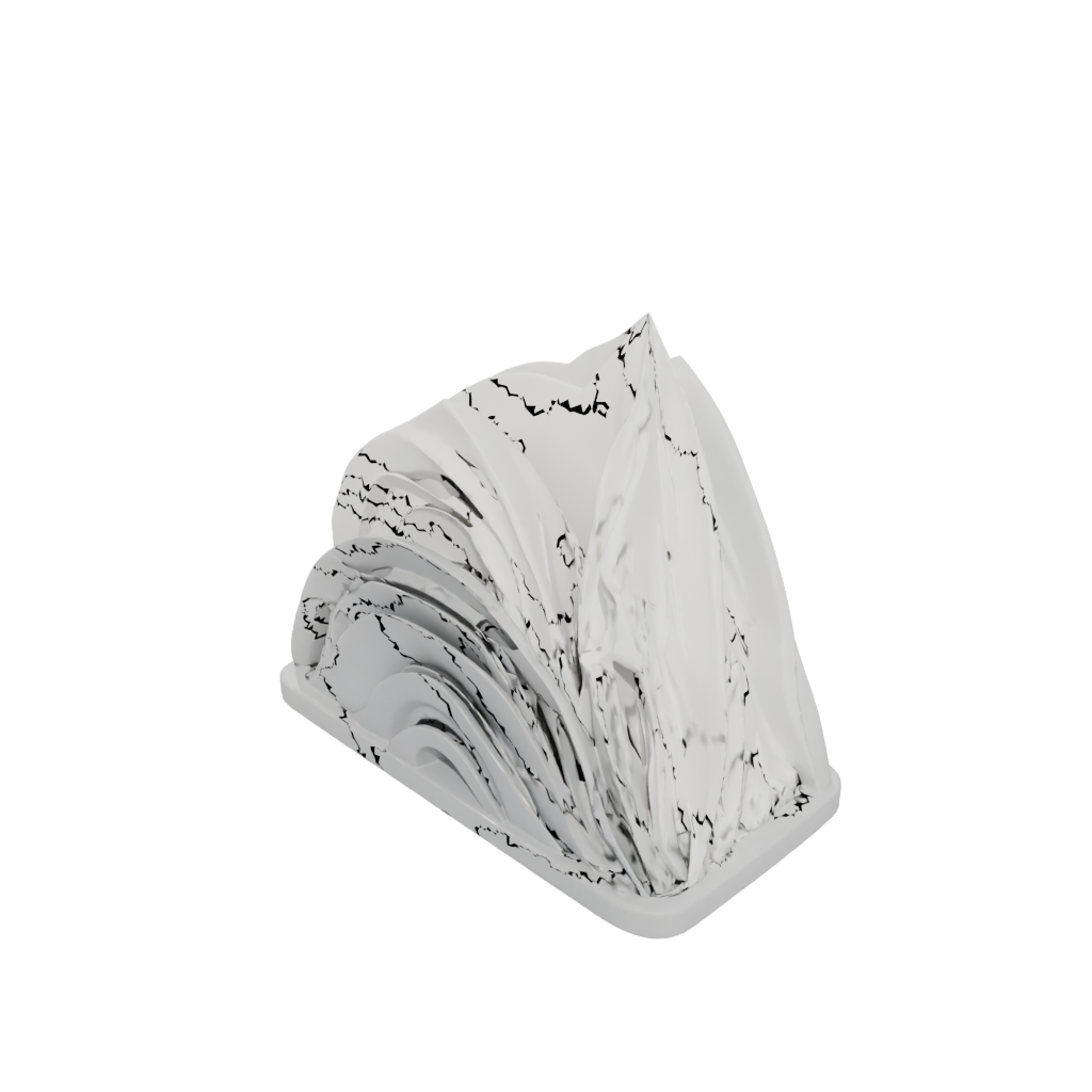 Holiday Geometric Wave-Form Napkin Holder