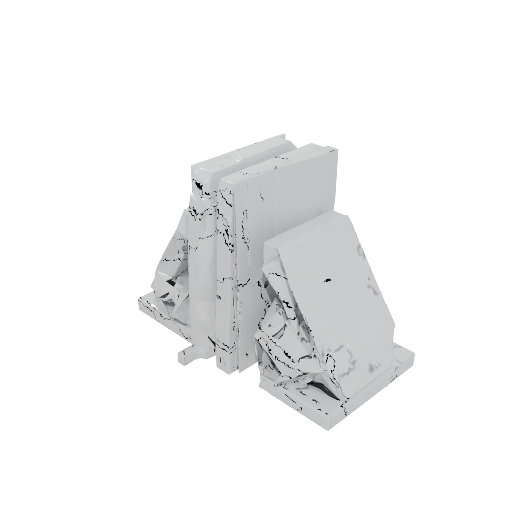 Holiday Low-Poly Bookend Pair