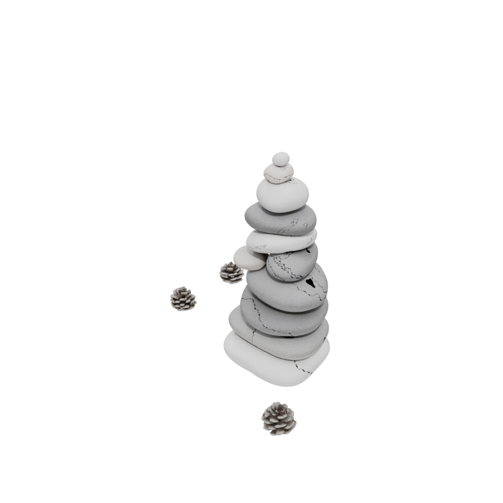 Holiday Pebble Stacking Sculpture