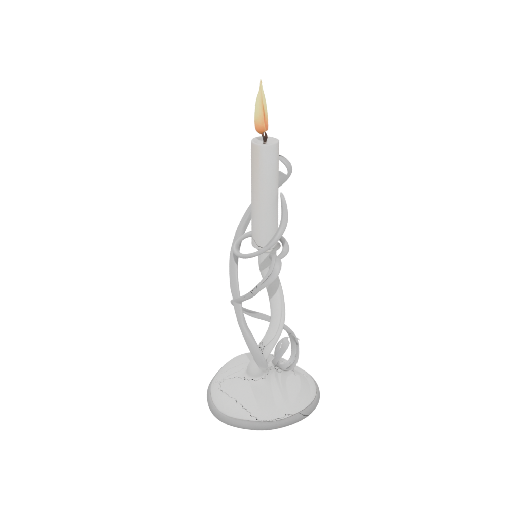 Holiday Organic Candle Snuffer Stand — home decor 3D print model, STL