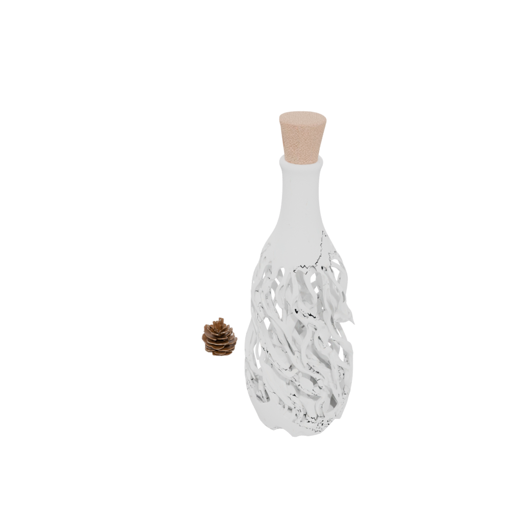 Holiday Organic Diffuser Bottle Sleeve — home decor 3D print model, STL