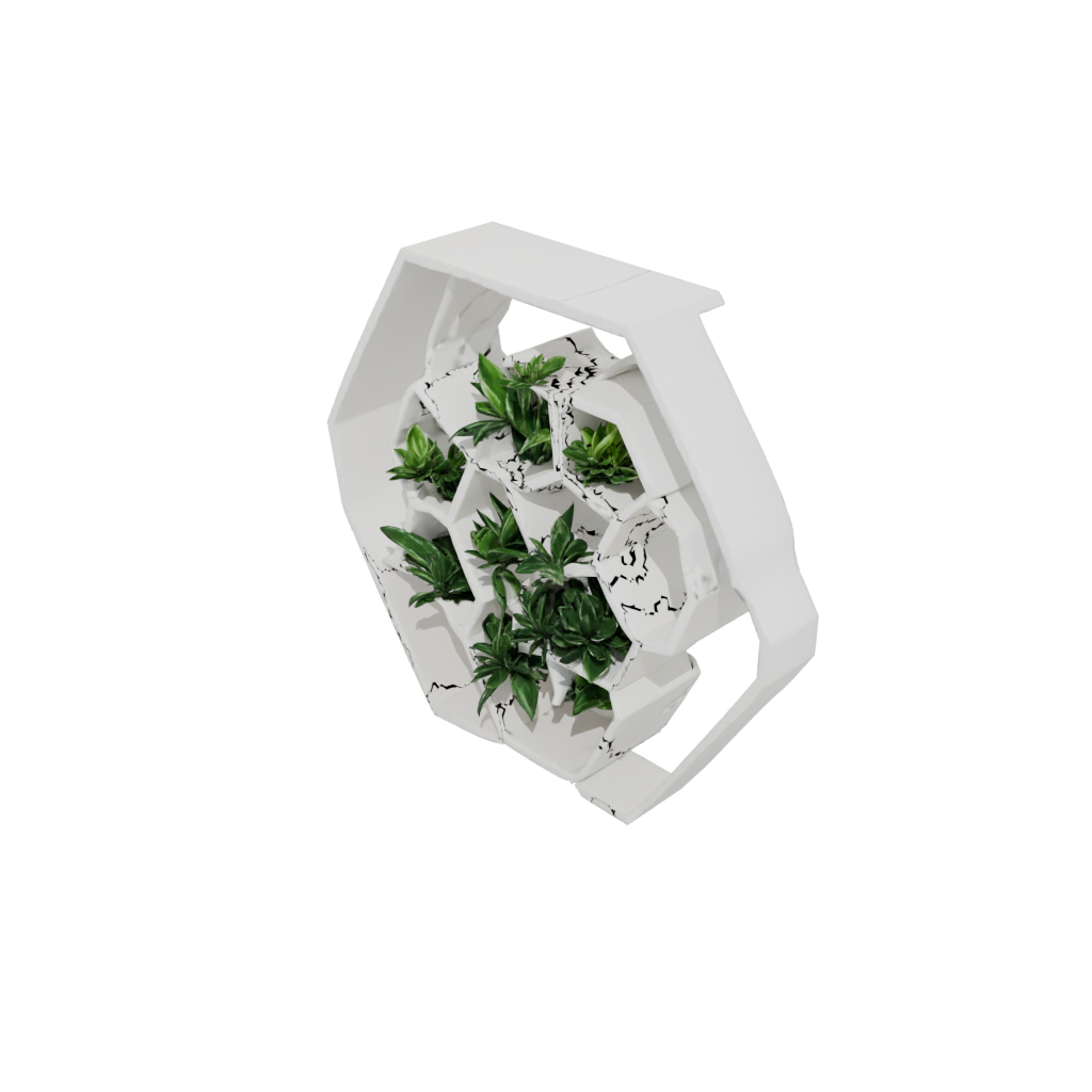 Holiday Organic Hexagon Wall Planter