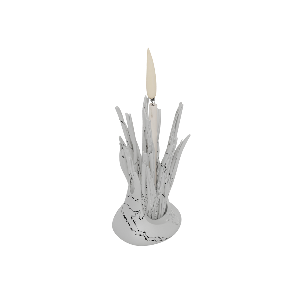 Holiday Organic Matchstick Holder — home decor 3D print model, STL
