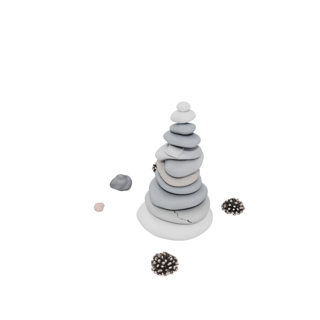 Holiday Organic Pebble Stacking Sculpture