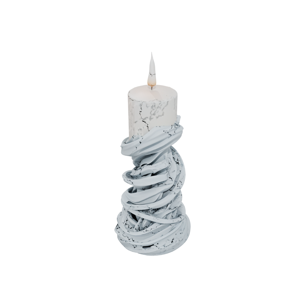 Holiday Organic Spiral Candle Holder
