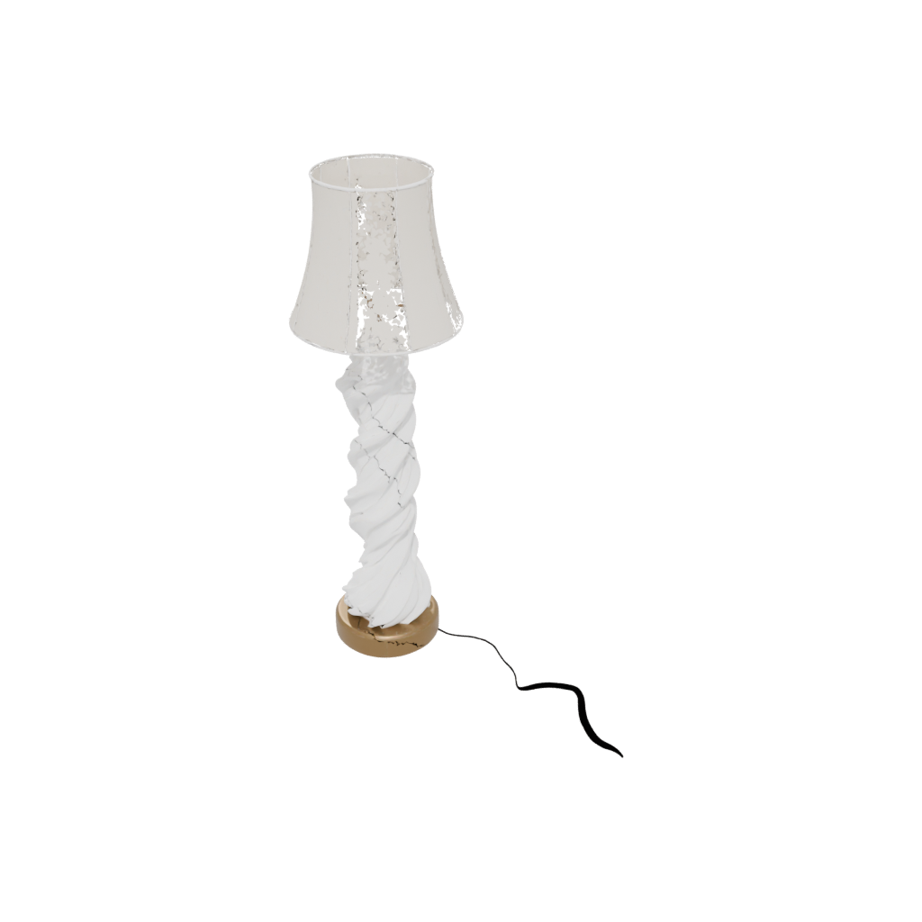 Holiday Organic Twisted Column Lamp Base