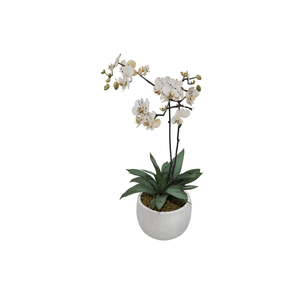 Holiday Rustic Orchid Pot With Drainage — home decor 3D print model, STL