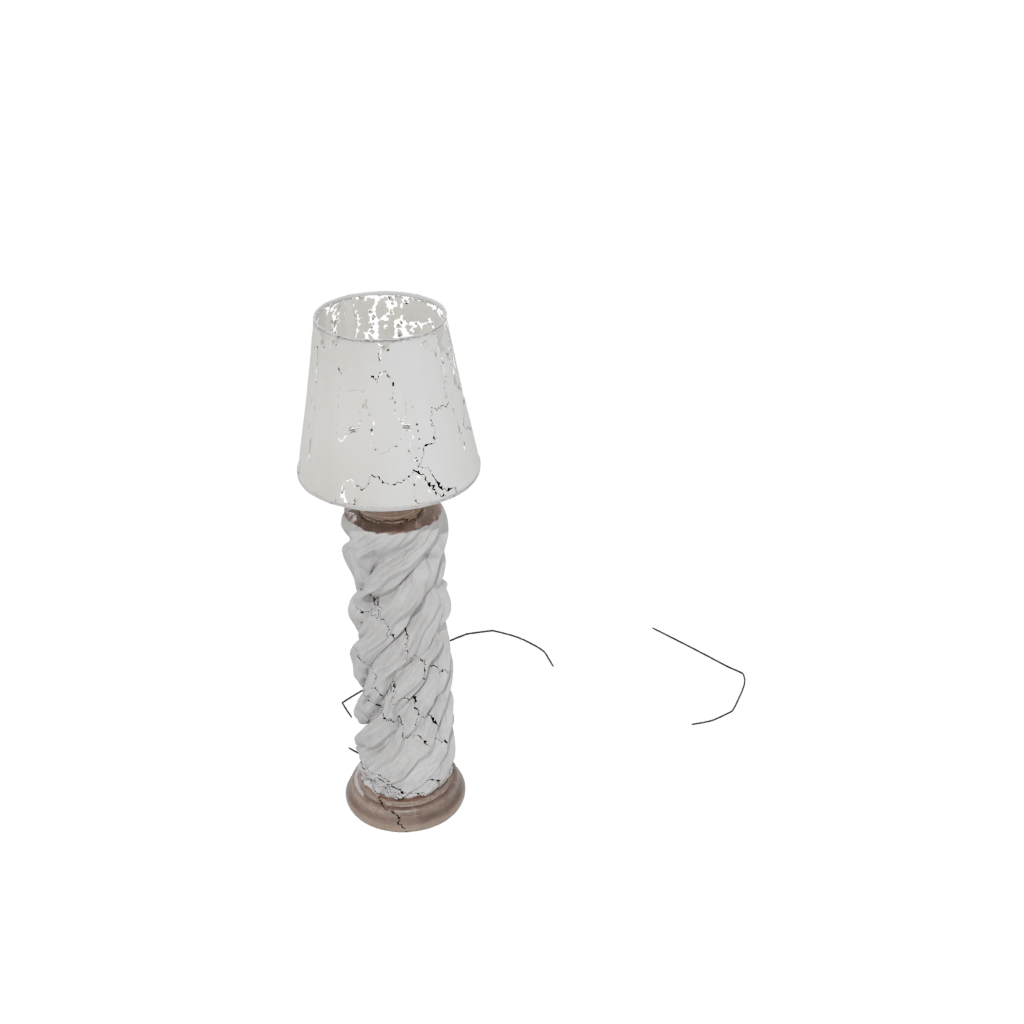 Holiday Rustic Twisted Column Lamp Base — home decor 3D print model, STL