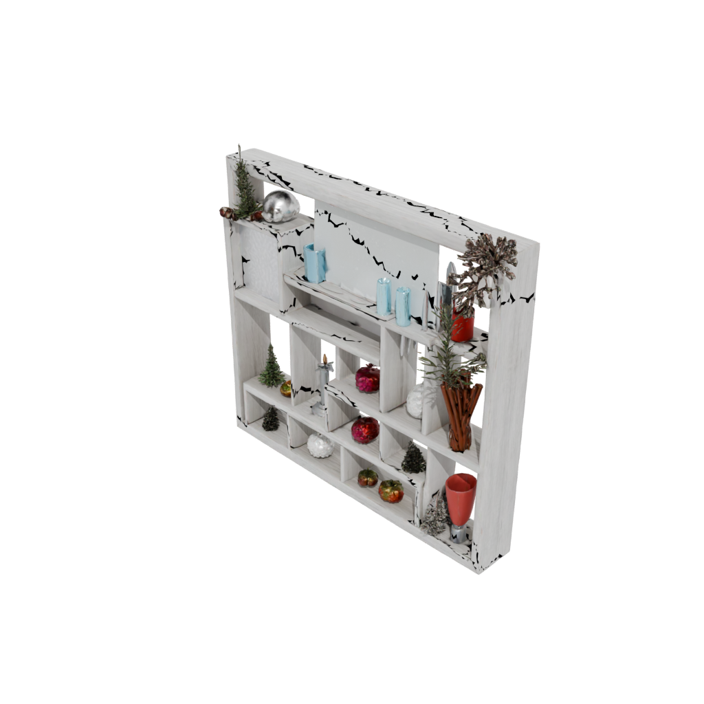 Holiday Rustic Wall-Mounted Organizer — home decor 3D print model, STL