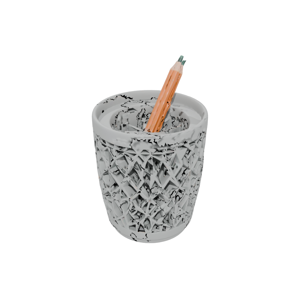 Jumbo Deco Lattice Pencil Cup