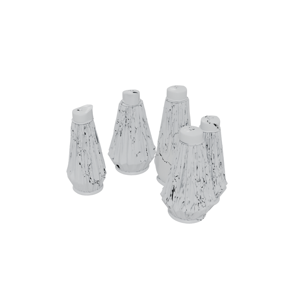 Jumbo Deco Salt And Pepper Cellar Pair