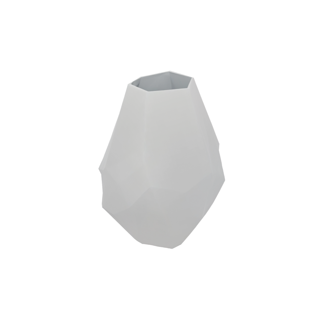 Jumbo Geometric Geometric Faceted Vase — home decor 3D print model, STL