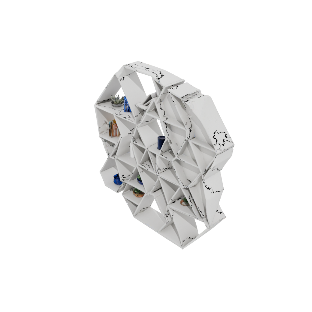 Jumbo Geometric Wall-Mounted Organizer — home decor 3D print model, STL