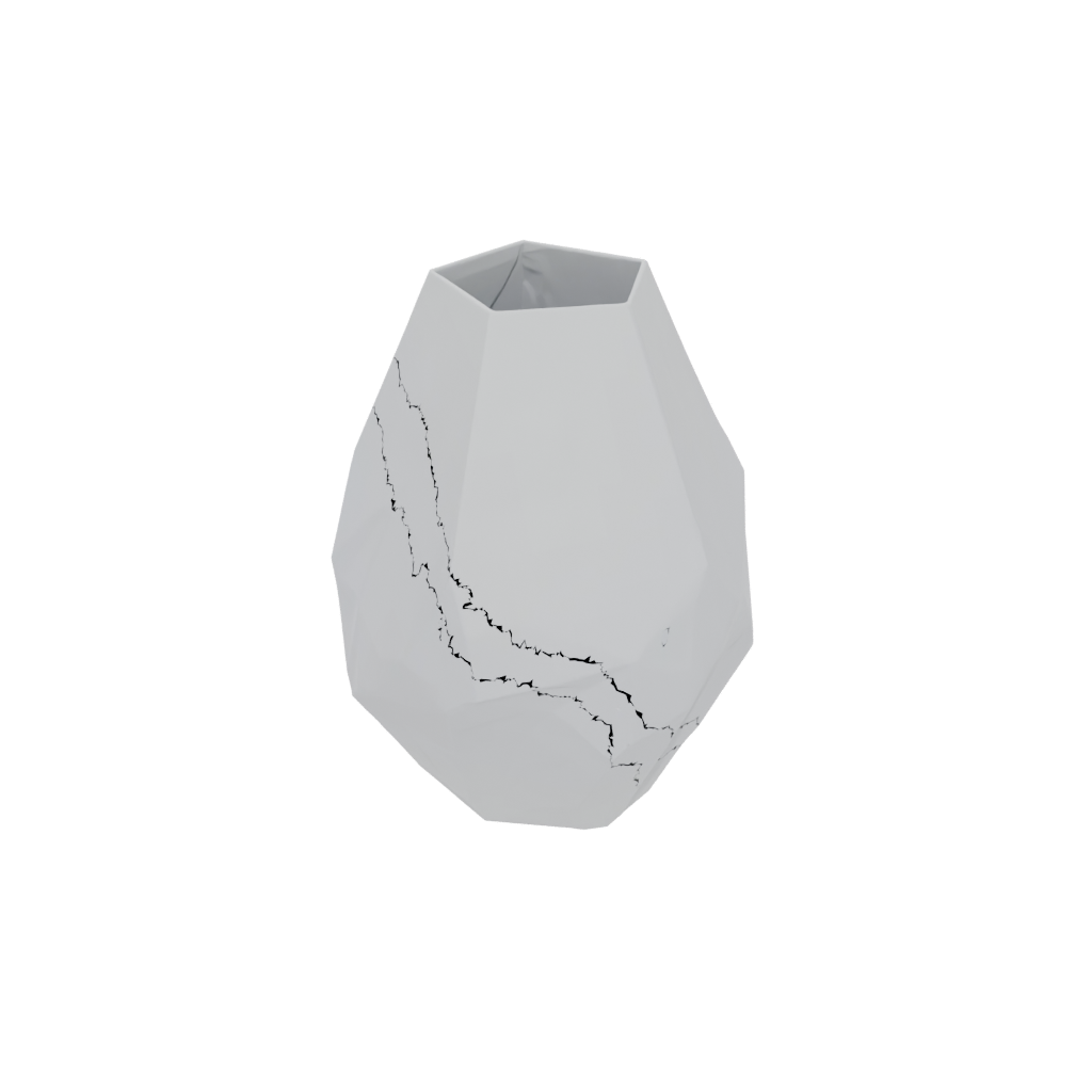 Jumbo Geometric Faceted Vase