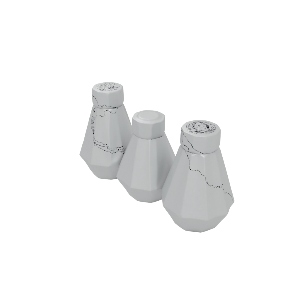 Jumbo Salt And Pepper Cellar Pair
