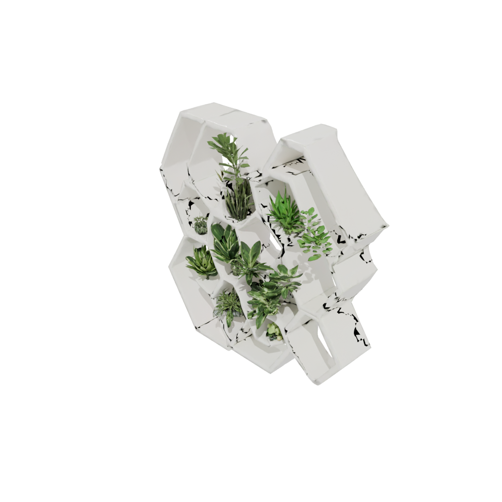 Jumbo Organic Hexagon Wall Planter