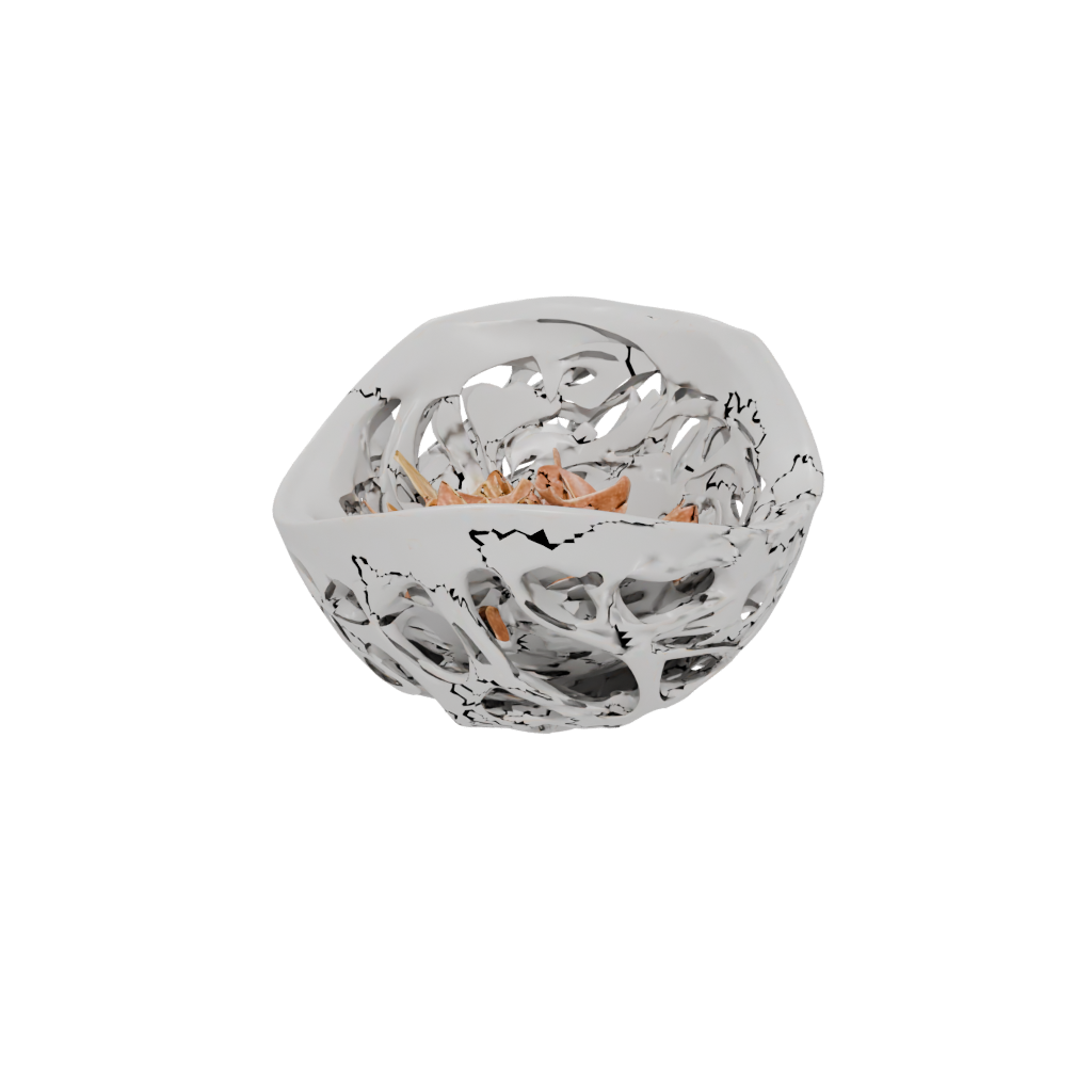 Jumbo Organic Potpourri Bowl — home decor 3D print model, STL