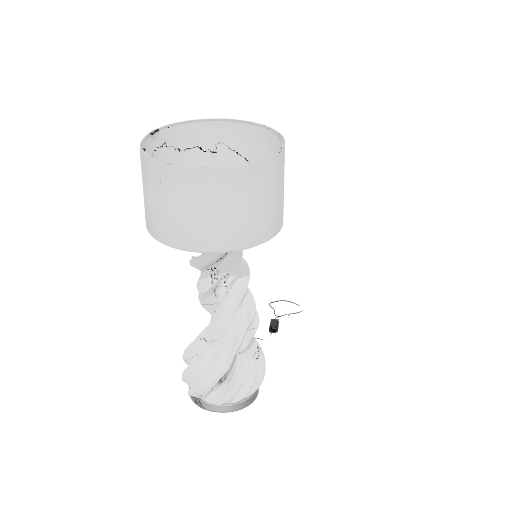 Jumbo Organic Twisted Column Lamp Base