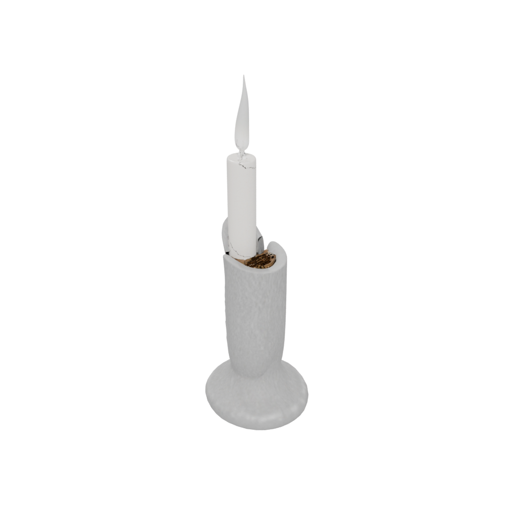 Jumbo Rustic Candle Snuffer Stand — home decor 3D print model, STL