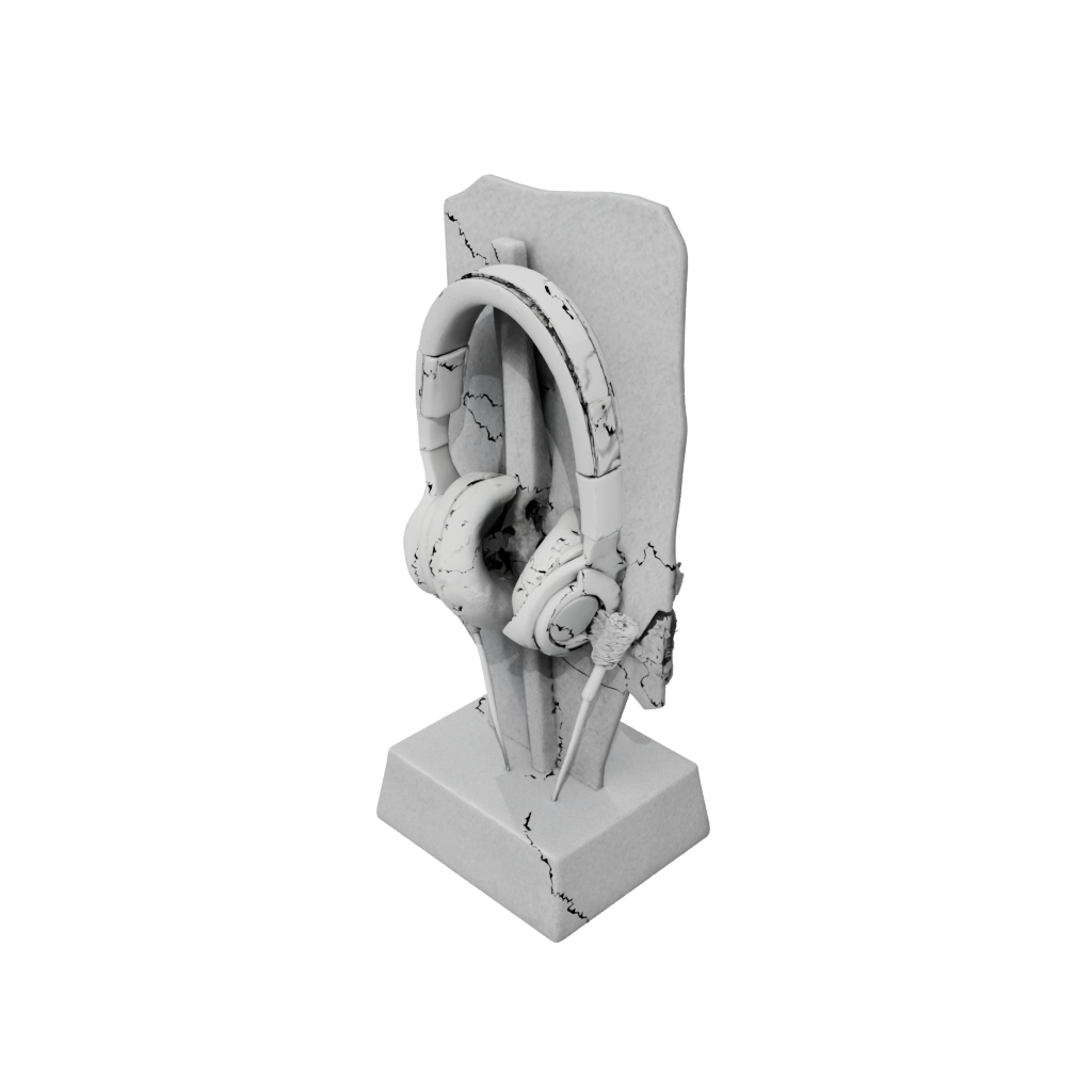Jumbo Rustic Earbud Stand — home decor 3D print model, STL