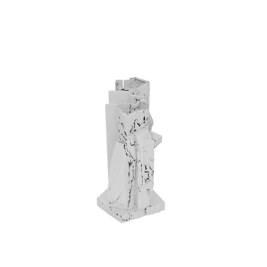 Jumbo Rustic Low-Poly Bookend Pair