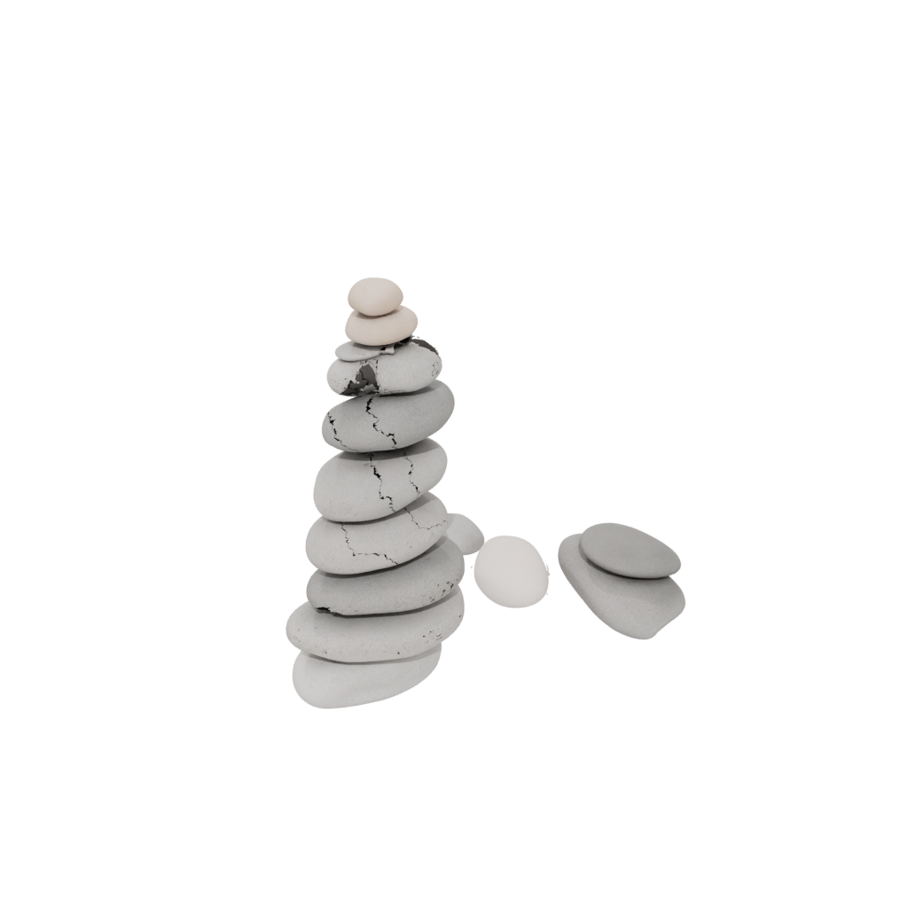 Jumbo Rustic Pebble Stacking Sculpture