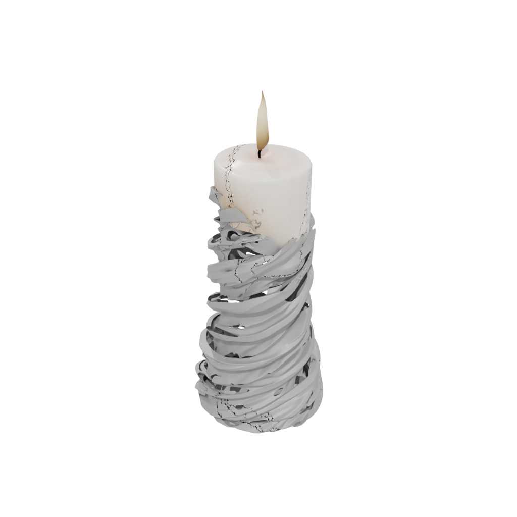 Jumbo Rustic Spiral Candle Holder