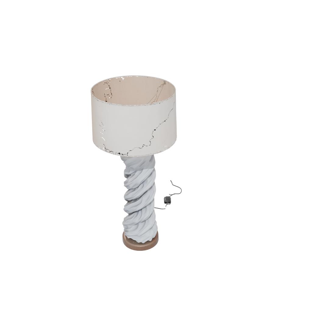 Jumbo Rustic Twisted Column Lamp Base