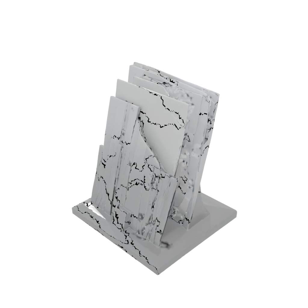 Low-Poly Deco Card Holder Stand