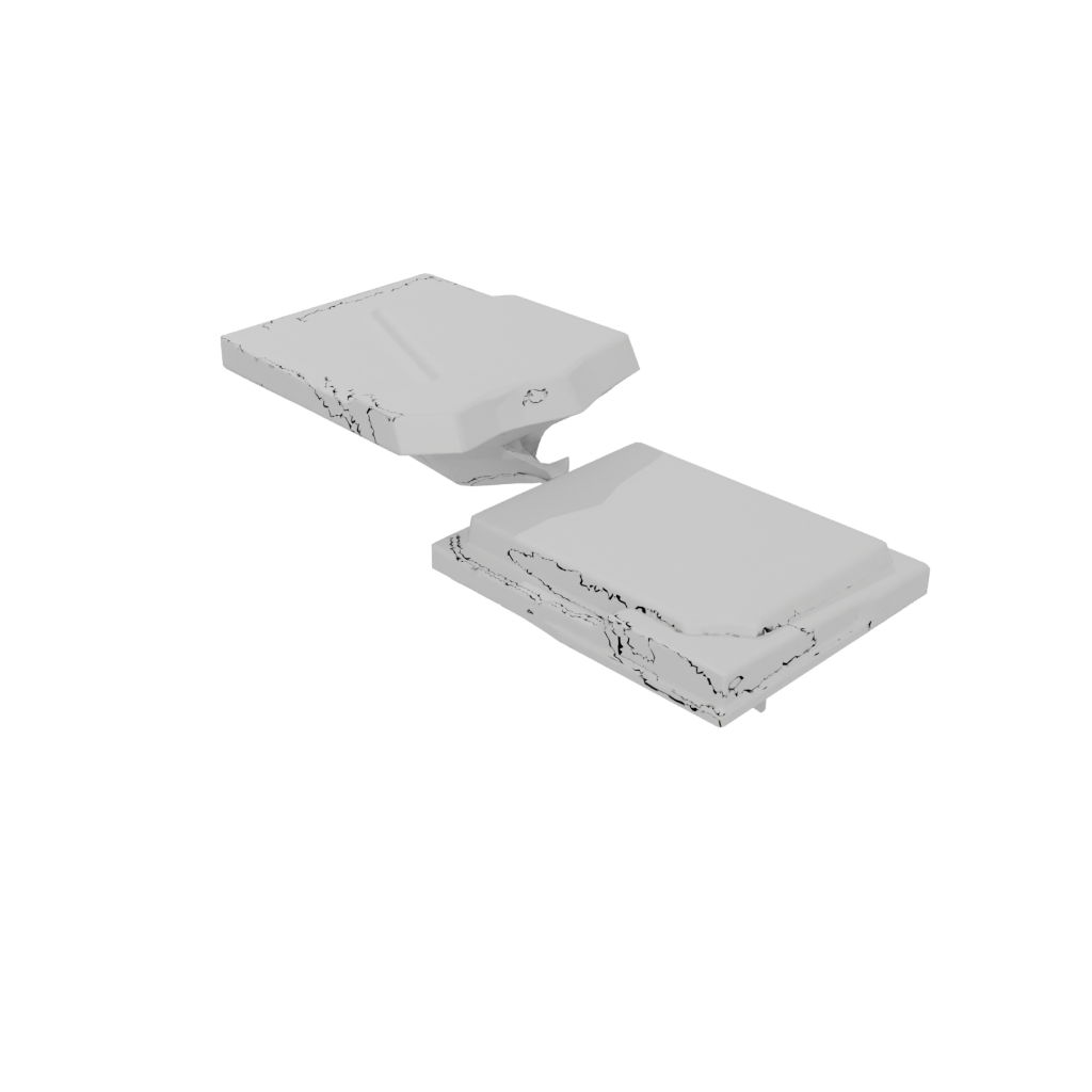 Low-Poly Deco Floating Shelf Bracket