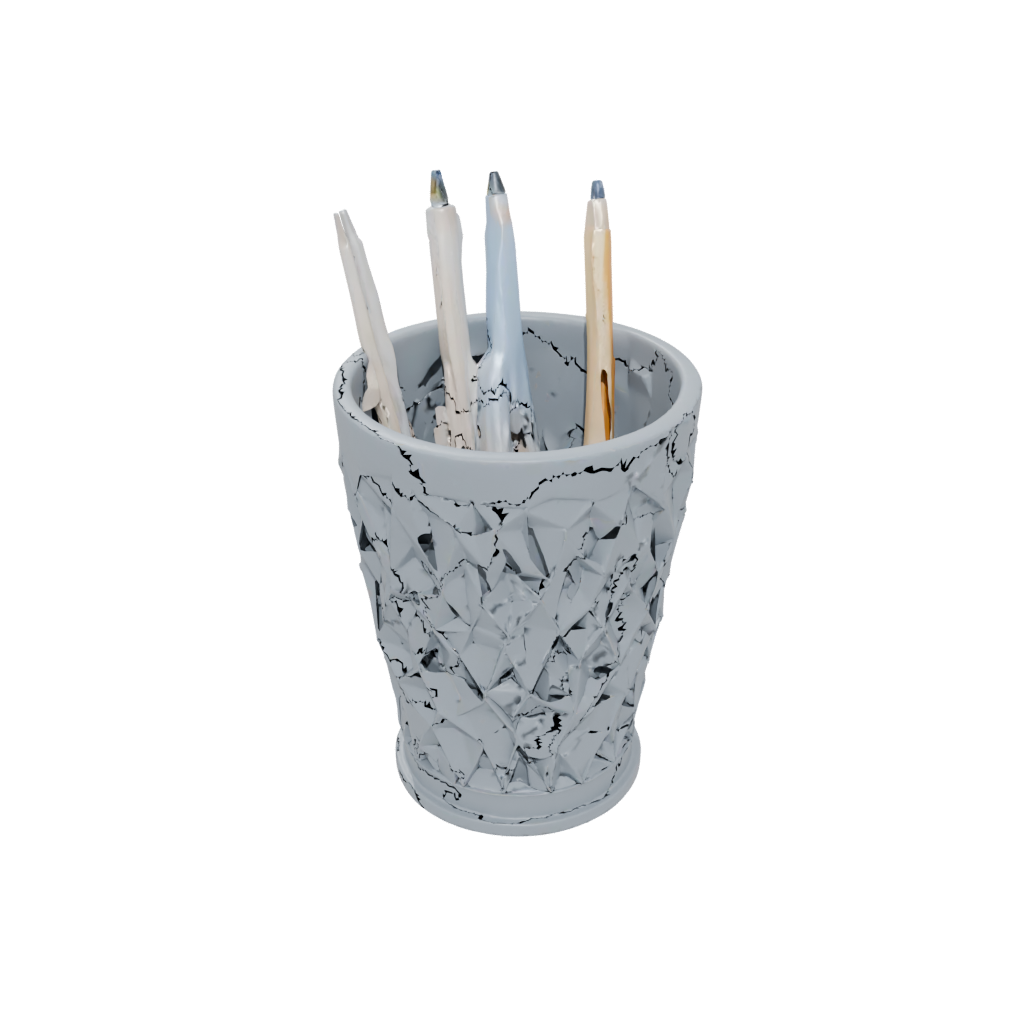 Low-Poly Deco Lattice Pencil Cup