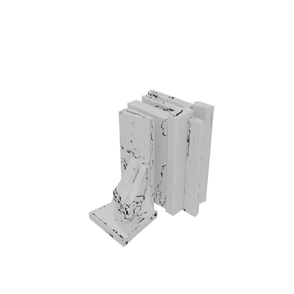 Low-Poly Deco Low-Poly Bookend Pair