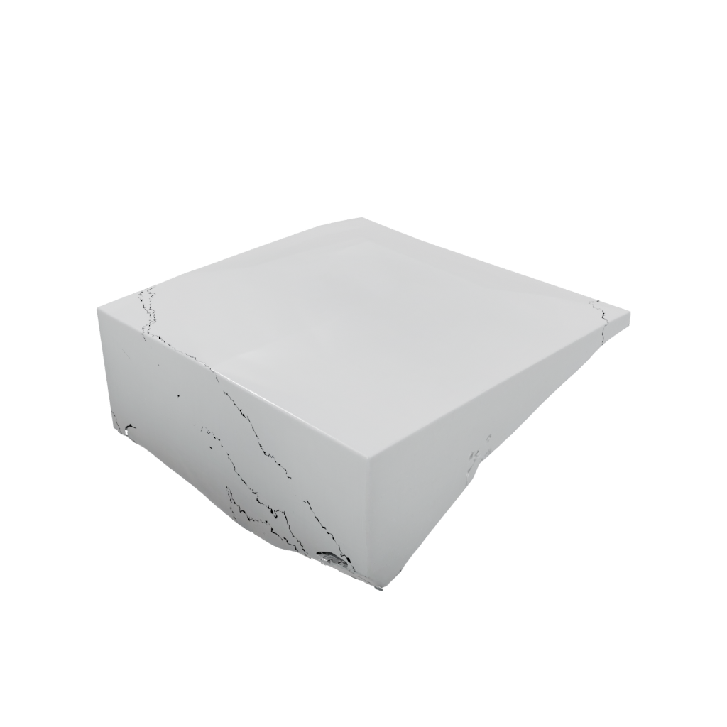 Low-Poly Geometric Floating Shelf Bracket